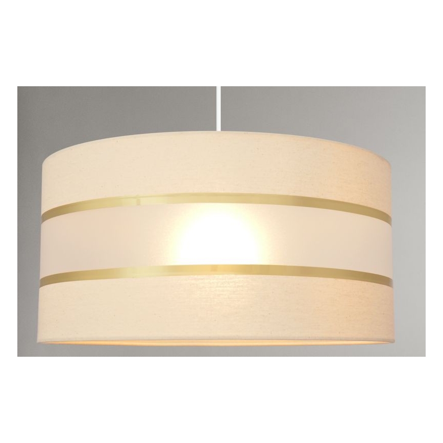 Chandelier on a string HELEN 1xE27/15W/230V d. 40 cm cream/golden