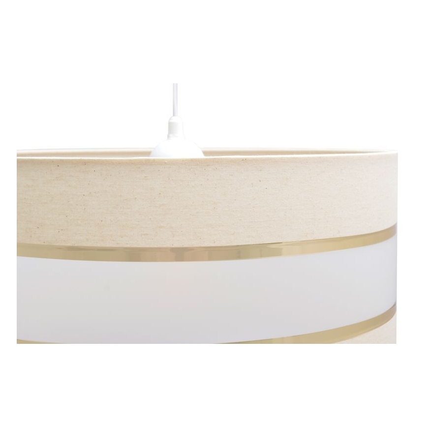 Chandelier on a string HELEN 1xE27/15W/230V d. 40 cm cream/golden