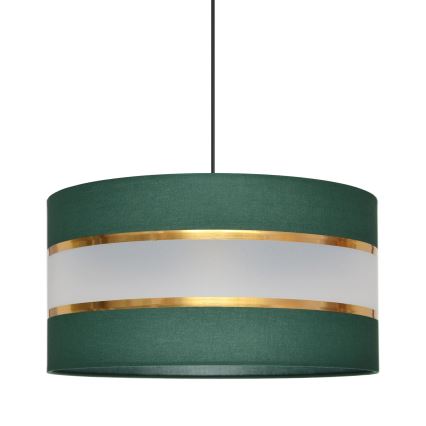Chandelier on a string HELEN 1xE27/15W/230V d. 40 cm green/gold