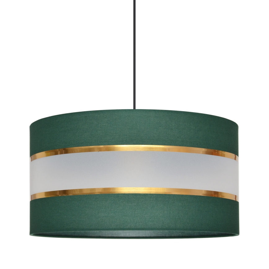 Chandelier on a string HELEN 1xE27/15W/230V d. 40 cm green/gold