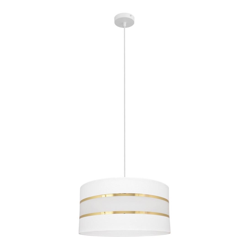 Chandelier on a string HELEN 1xE27/15W/230V d. 40 cm white/golden