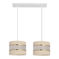 Chandelier on a string HELEN 2xE27/15W/230V creamy
