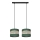 Chandelier on a string HELEN 2xE27/15W/230V green/gold