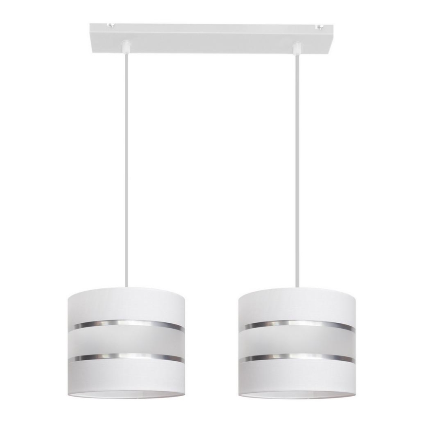 Chandelier on a string HELEN 2xE27/15W/230V white