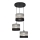 Chandelier on a string HELEN 3xE27/15W/230V black/grey/golden
