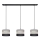 Chandelier on a string HELEN 3xE27/15W/230V black/grey/golden