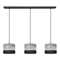 Chandelier on a string HELEN 3xE27/15W/230V black/grey/silver