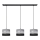 Chandelier on a string HELEN 3xE27/15W/230V black/grey/silver