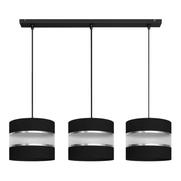 Chandelier on a string HELEN 3xE27/15W/230V black