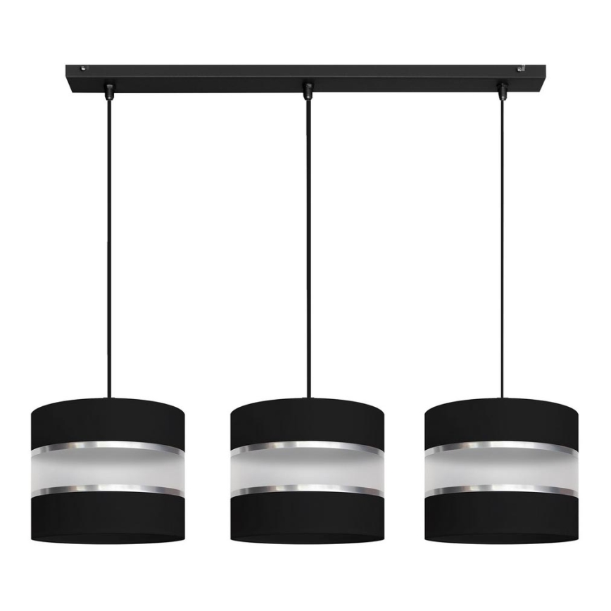 Chandelier on a string HELEN 3xE27/15W/230V black