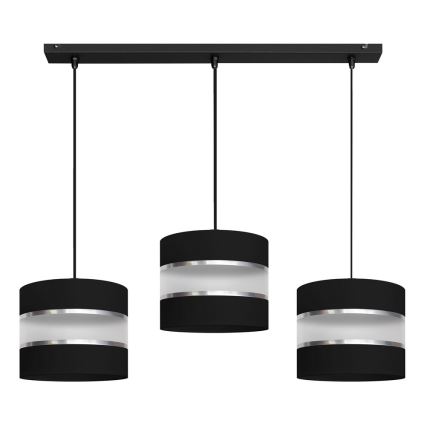 Chandelier on a string HELEN 3xE27/15W/230V black
