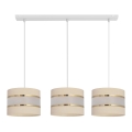 Chandelier on a string HELEN 3xE27/15W/230V creamy
