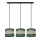 Chandelier on a string HELEN 3xE27/15W/230V green/gold