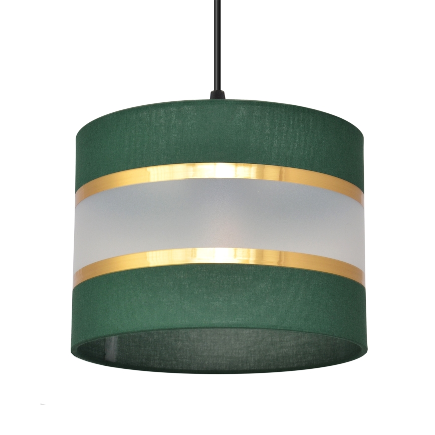 Chandelier on a string HELEN 3xE27/15W/230V green/gold