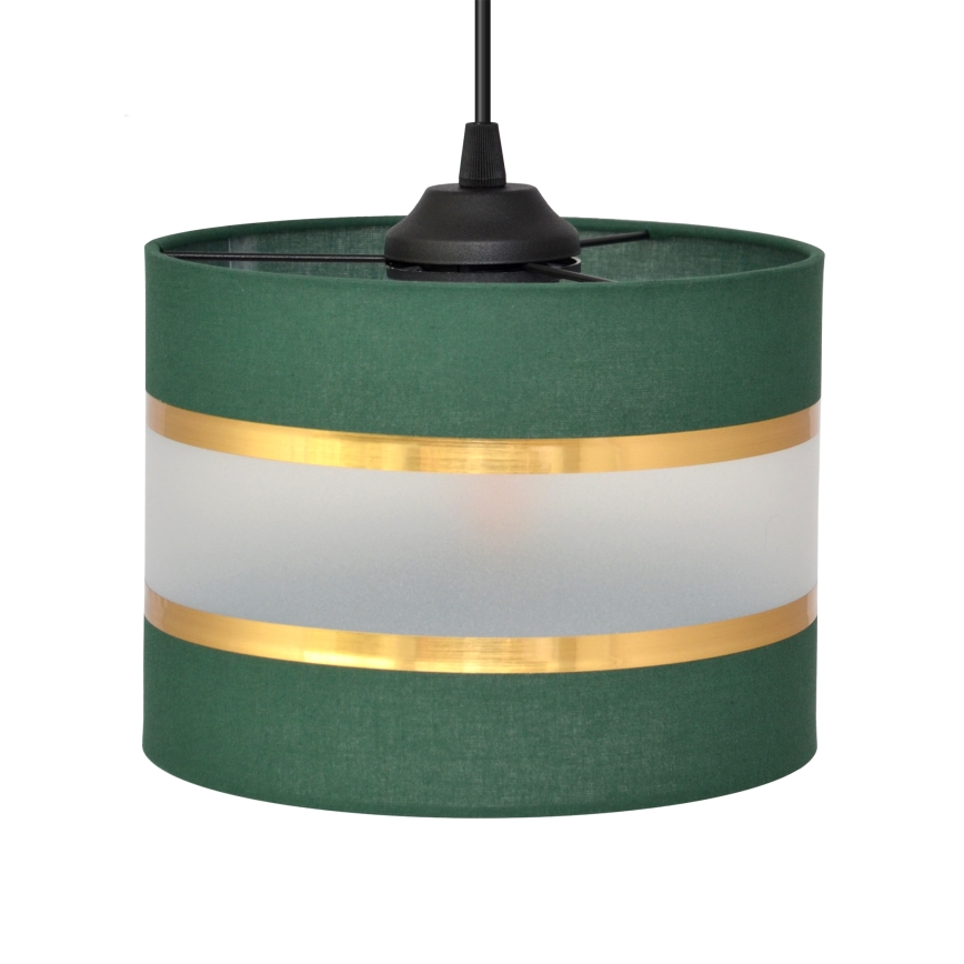 Chandelier on a string HELEN 3xE27/15W/230V green/gold