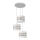 Chandelier on a string HELEN 3xE27/15W/230V white/golden