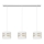 Chandelier on a string HELEN 3xE27/15W/230V white/golden