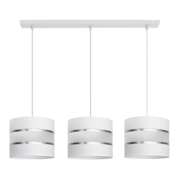 Chandelier on a string HELEN 3xE27/15W/230V white