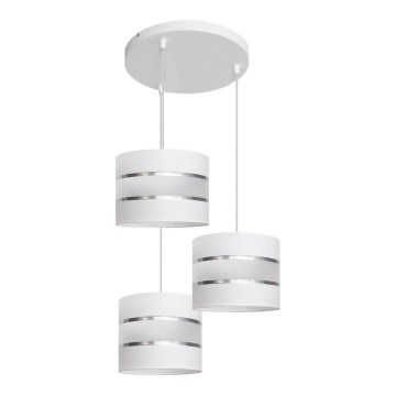 Chandelier on a string HELEN 3xE27/15W/230V white