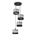 Chandelier on a string HELEN 4xE27/15W/230V black/grey/golden