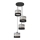 Chandelier on a string HELEN 4xE27/15W/230V black/grey/golden