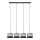 Chandelier on a string HELEN 4xE27/15W/230V black/grey/silver