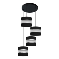 Chandelier on a string HELEN 4xE27/15W/230V black