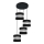 Chandelier on a string HELEN 4xE27/15W/230V black