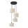 Chandelier on a string HELEN 4xE27/15W/230V cream/black/golden