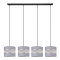 Chandelier on a string HELEN 4xE27/15W/230V grey/black