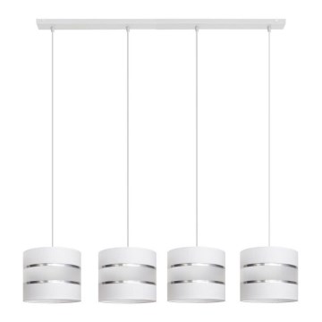 Chandelier on a string HELEN 4xE27/15W/230V white