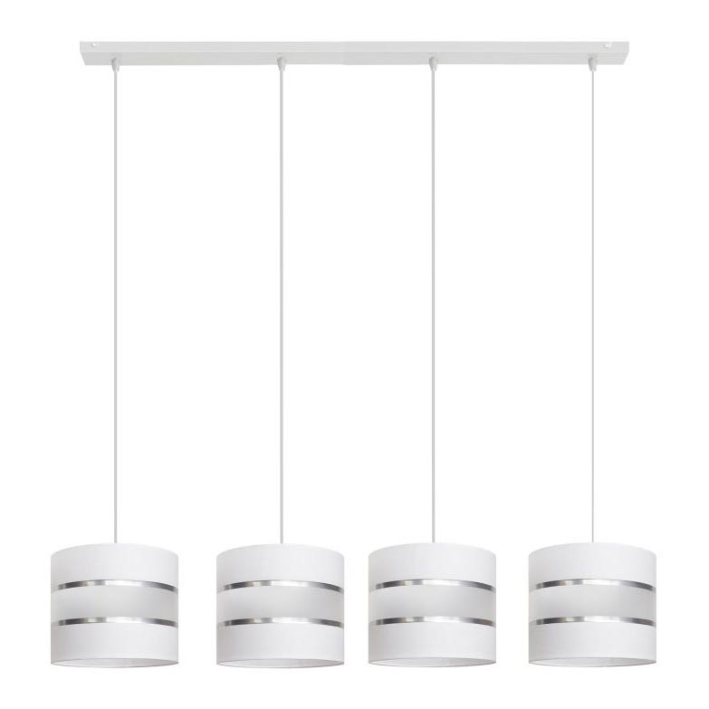 Chandelier on a string HELEN 4xE27/15W/230V white