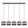 Chandelier on a string HELEN 5xE27/15W/230V brown/black/golden