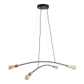 Chandelier on a string HELIX 4xE27/15W/230V