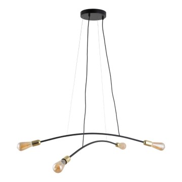 Chandelier on a string HELIX 4xE27/15W/230V