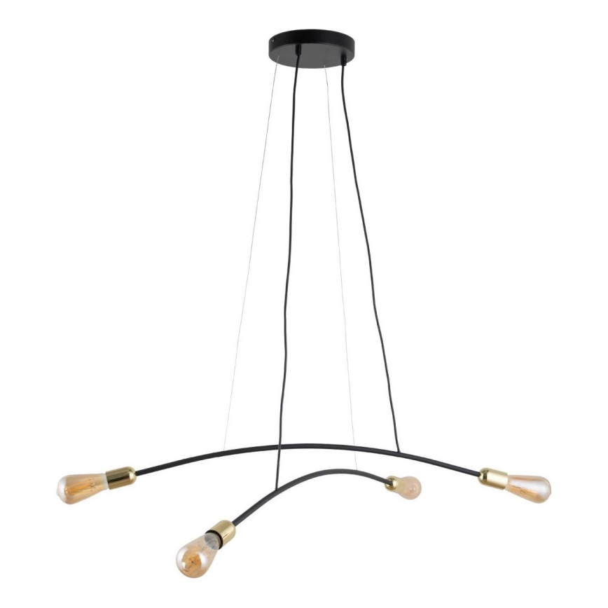 Chandelier on a string HELIX 4xE27/15W/230V