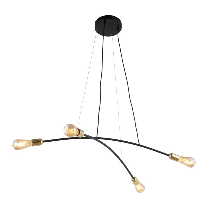 Chandelier on a string HELIX 4xE27/15W/230V