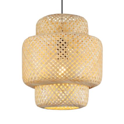 Chandelier on a string HESTIA 1xE27/60W/230V d. 30 cm bamboo