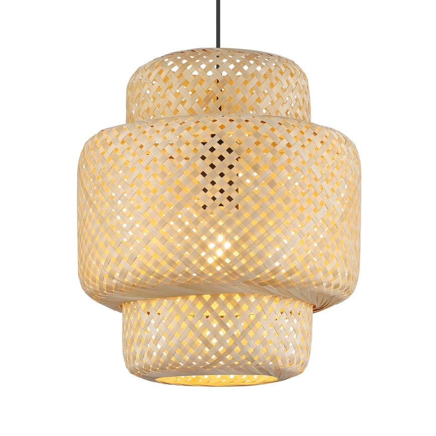 Chandelier on a string HESTIA 1xE27/60W/230V d. 30 cm bamboo