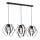 Chandelier on a string HEXAGON 3xE27/60W/230V black
