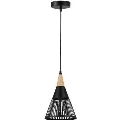 Chandelier on a string HIRA 1xE27/60W/230V d. 18 cm black