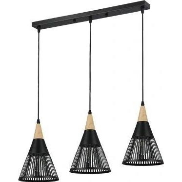 Chandelier on a string HIRA 3xE27/60W/230V black
