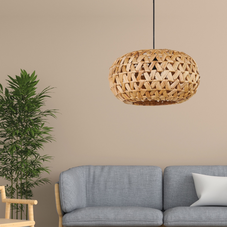 Chandelier on a string HOSHI 1xE27/20W/230V d. 38 cm hemp