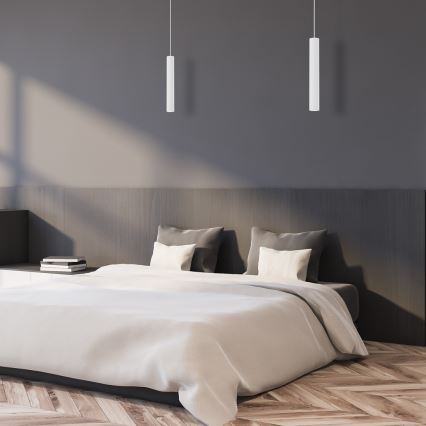 Chandelier on a string HUDSON 1xGU10/8W/230V white
