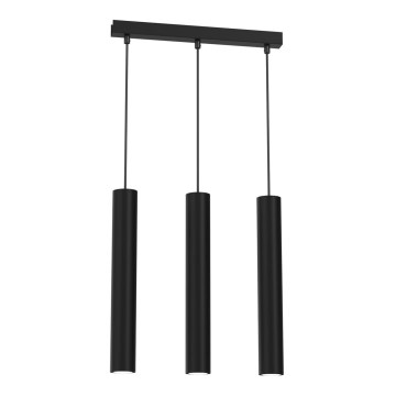 Chandelier on a string HUDSON 3xGU10/8W/230V black