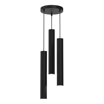 Chandelier on a string HUDSON 3xGU10/8W/230V black
