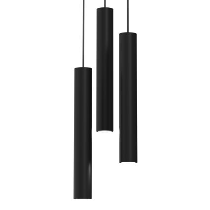Chandelier on a string HUDSON 3xGU10/8W/230V black