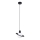 Chandelier on a string HYPERION 1xG9/8W/230V black