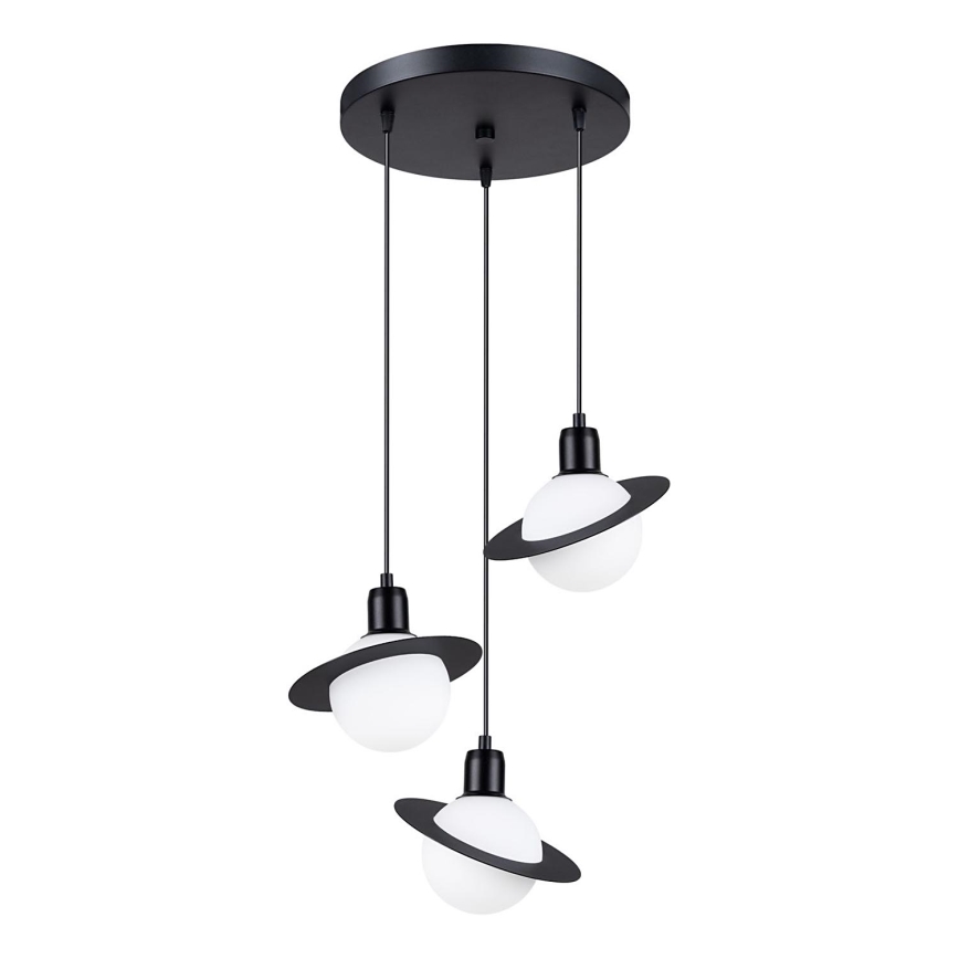 Chandelier on a string HYPERION 3xG9/8W/230V black