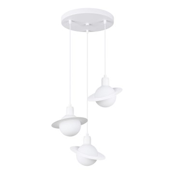 Chandelier on a string HYPERION 3xG9/8W/230V white